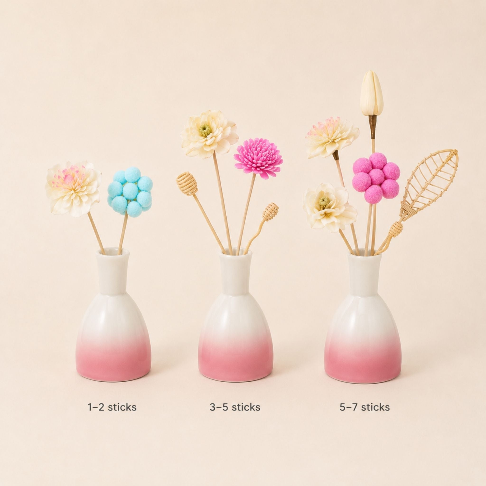 Serene Bloom Floral Reed Diffuser Sticks